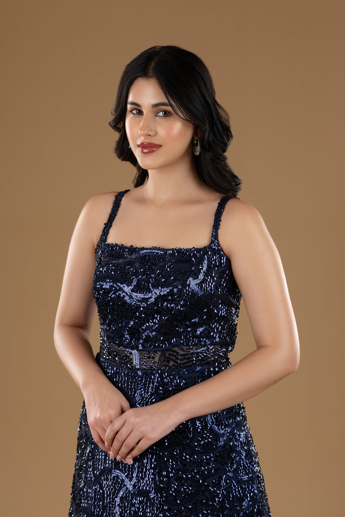 Indigo Cocktail Gown