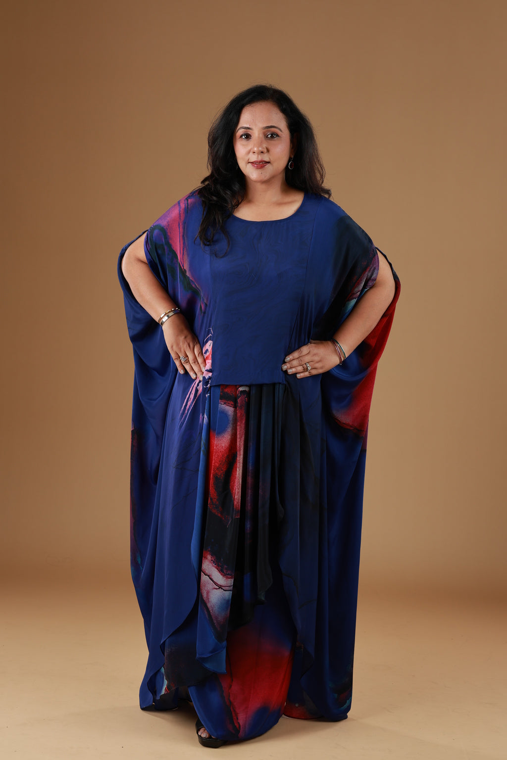 Navy Celestial Kaftan Set