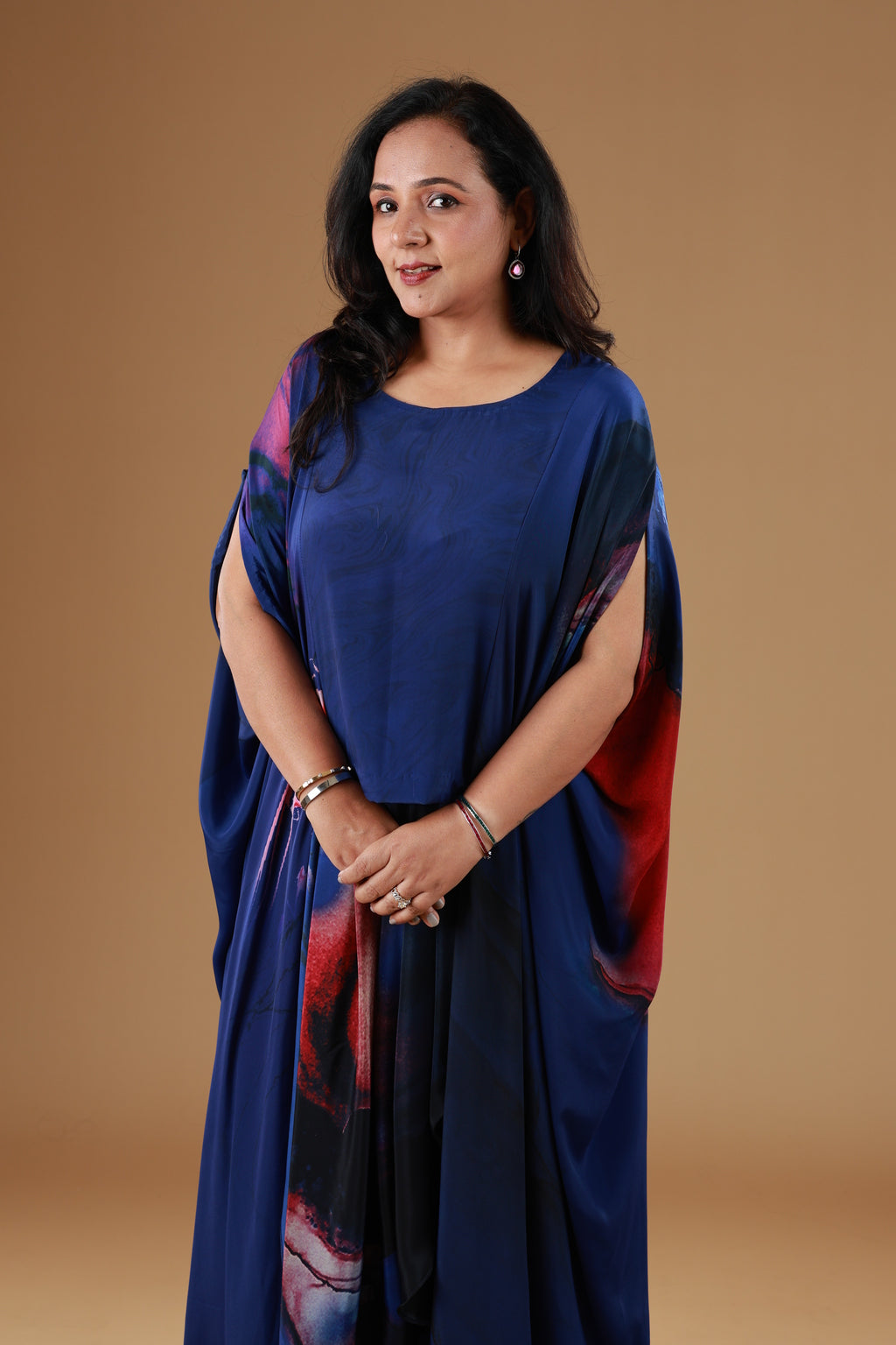 Navy Celestial Kaftan Set