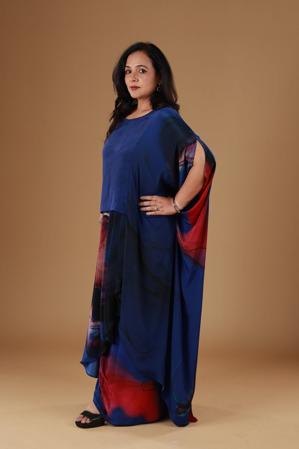 Navy Celestial Kaftan Set