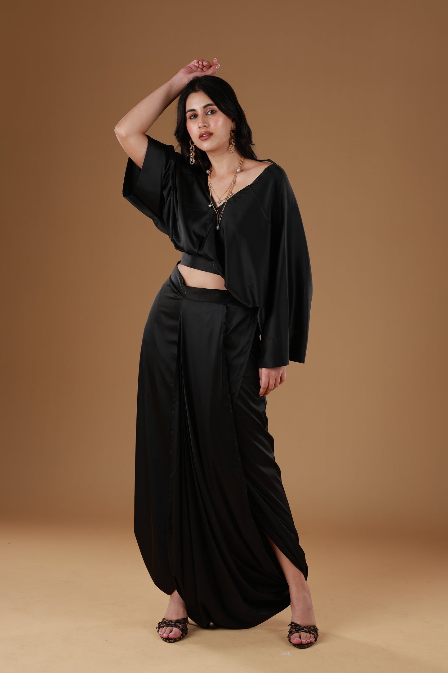 Noir Drape Ensemble