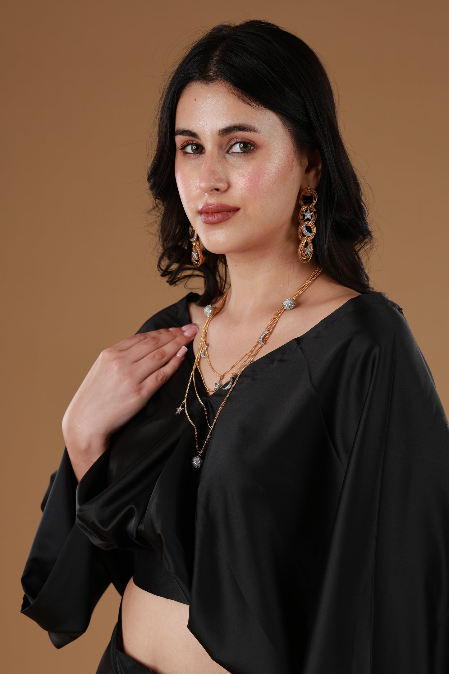 Noir Drape Ensemble