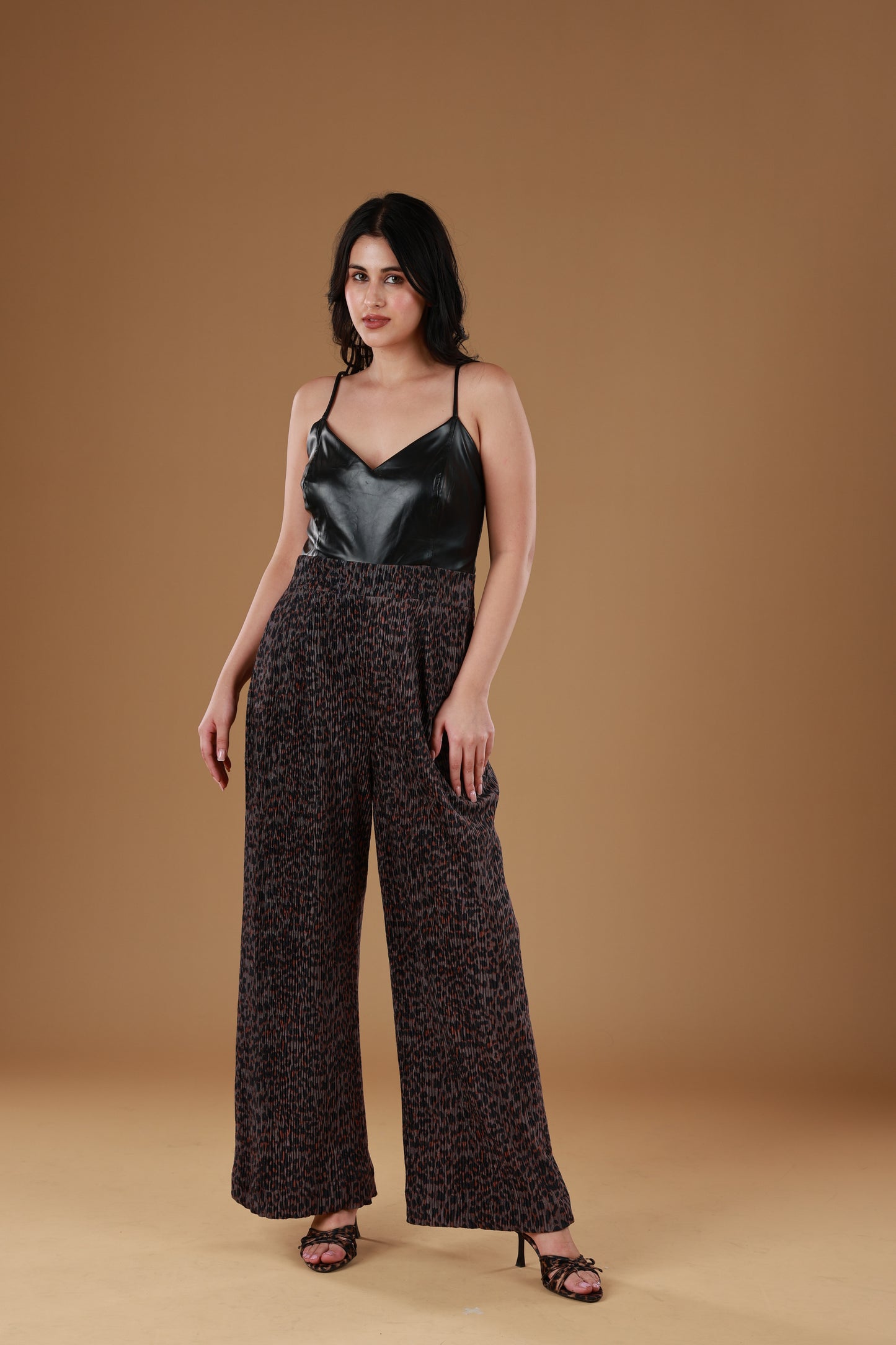 Sleek Animal Print Jumpsuit