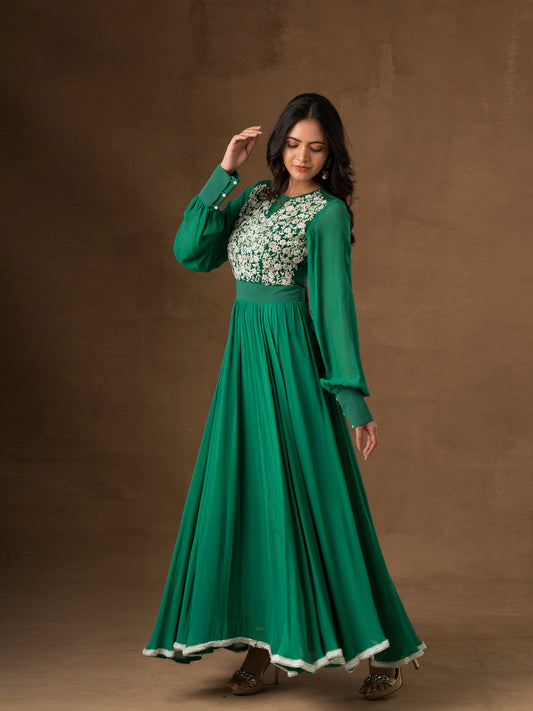 Teal Green Salwar Set