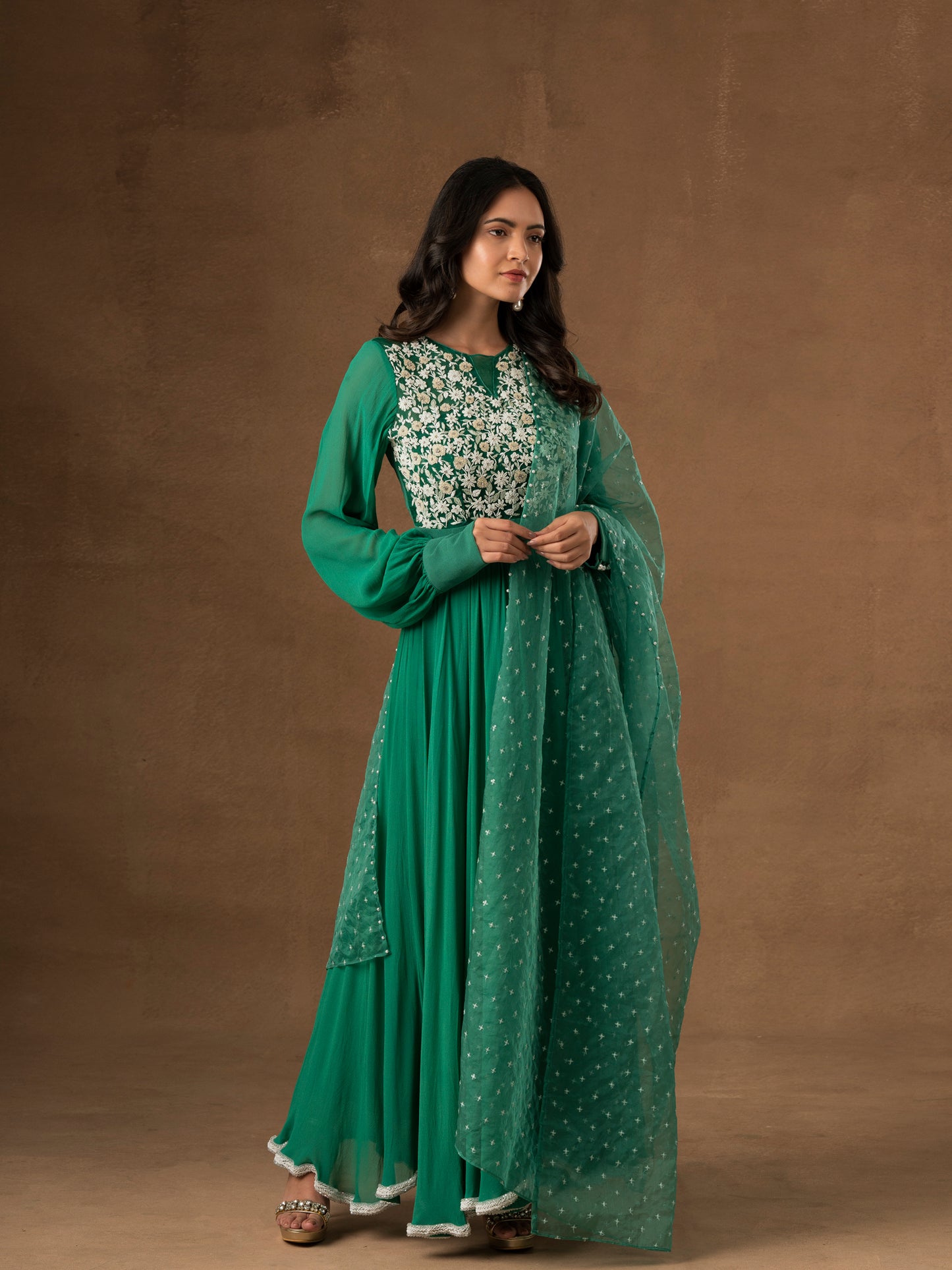 Teal Green Salwar Set