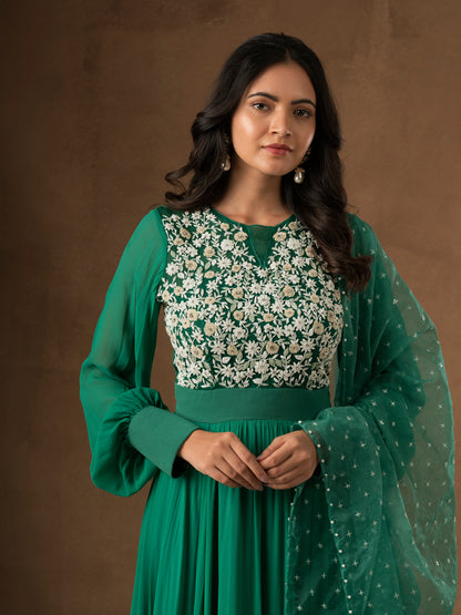 Teal Green Salwar Set