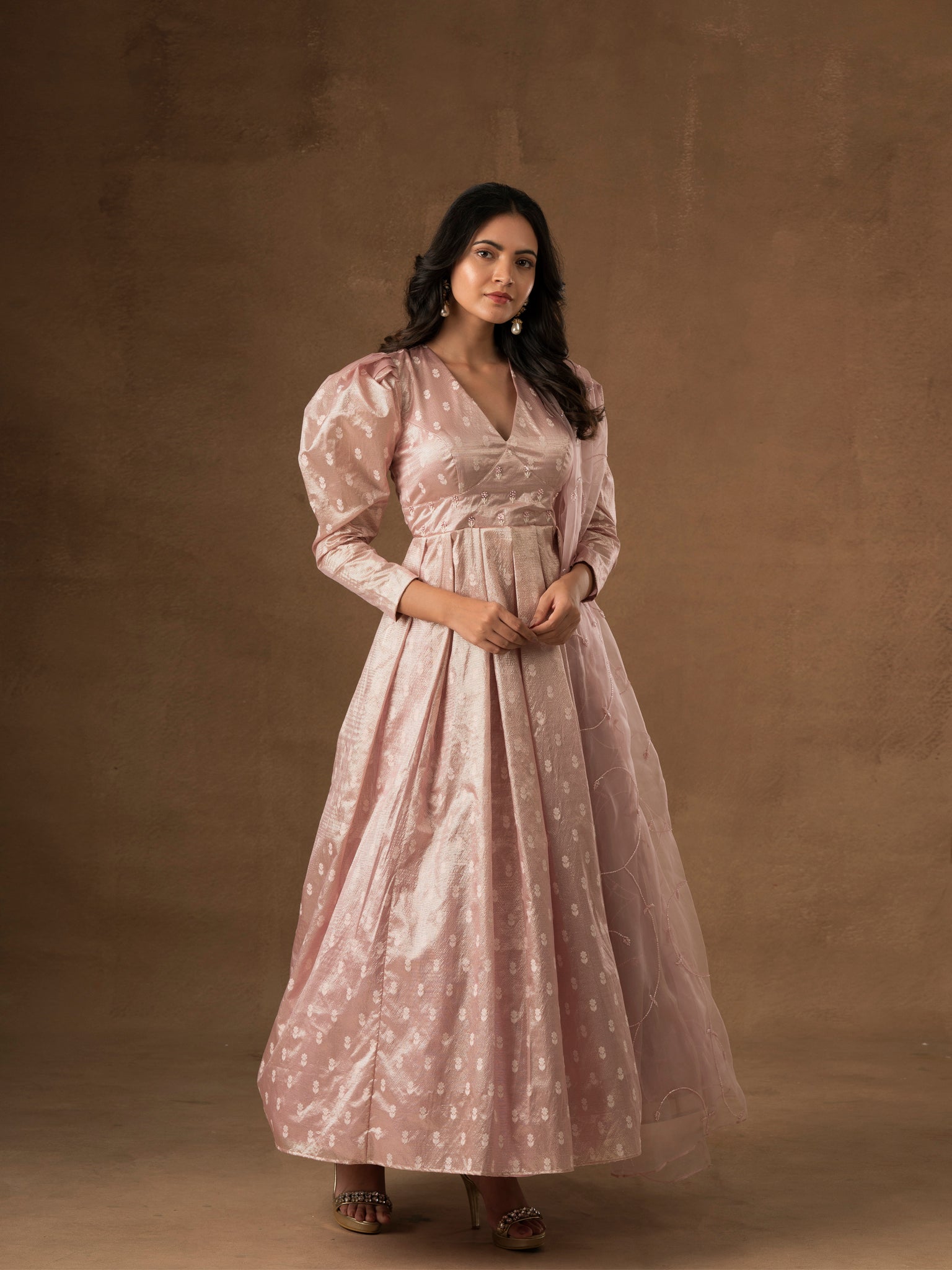 Blush Tissue Salwar Set