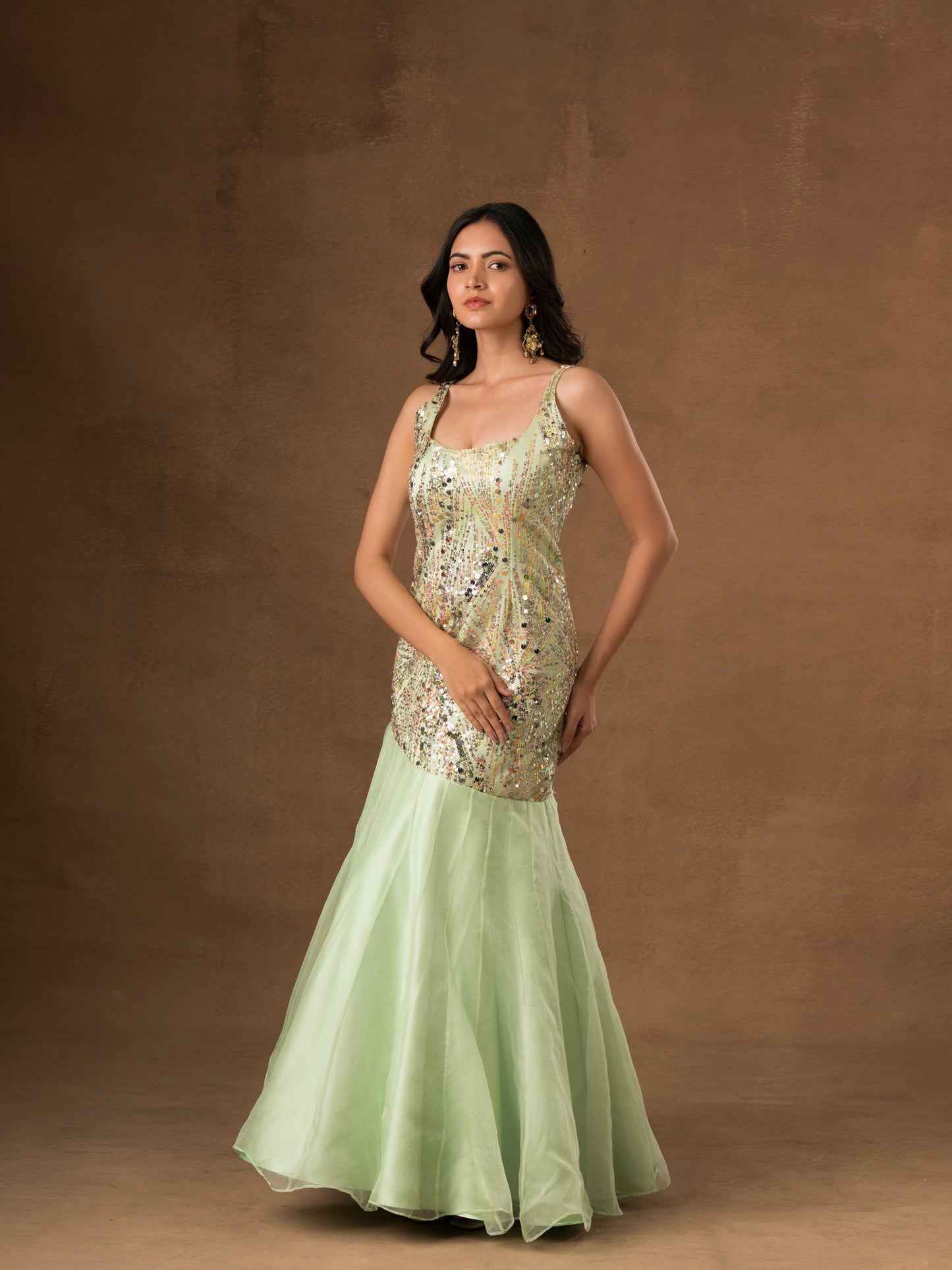 Minty Fishcut Gown