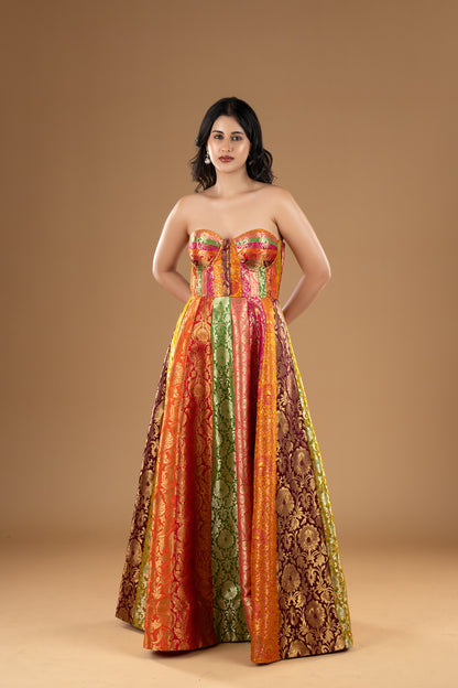 Regal Banarasi Gown