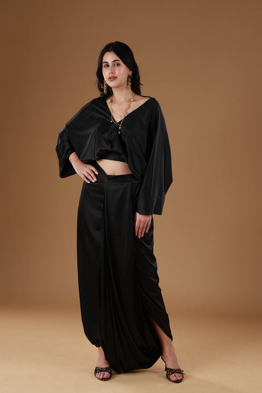 Noir Drape Ensemble