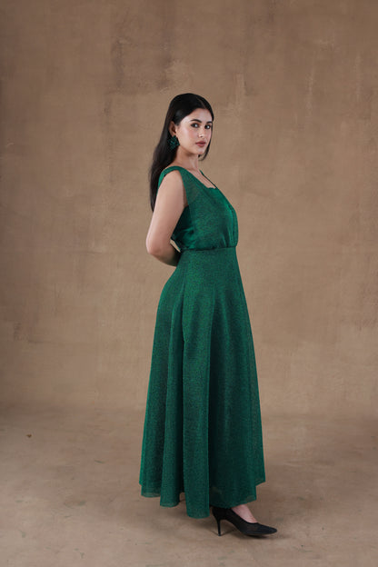 Verdant Allure Long Gown