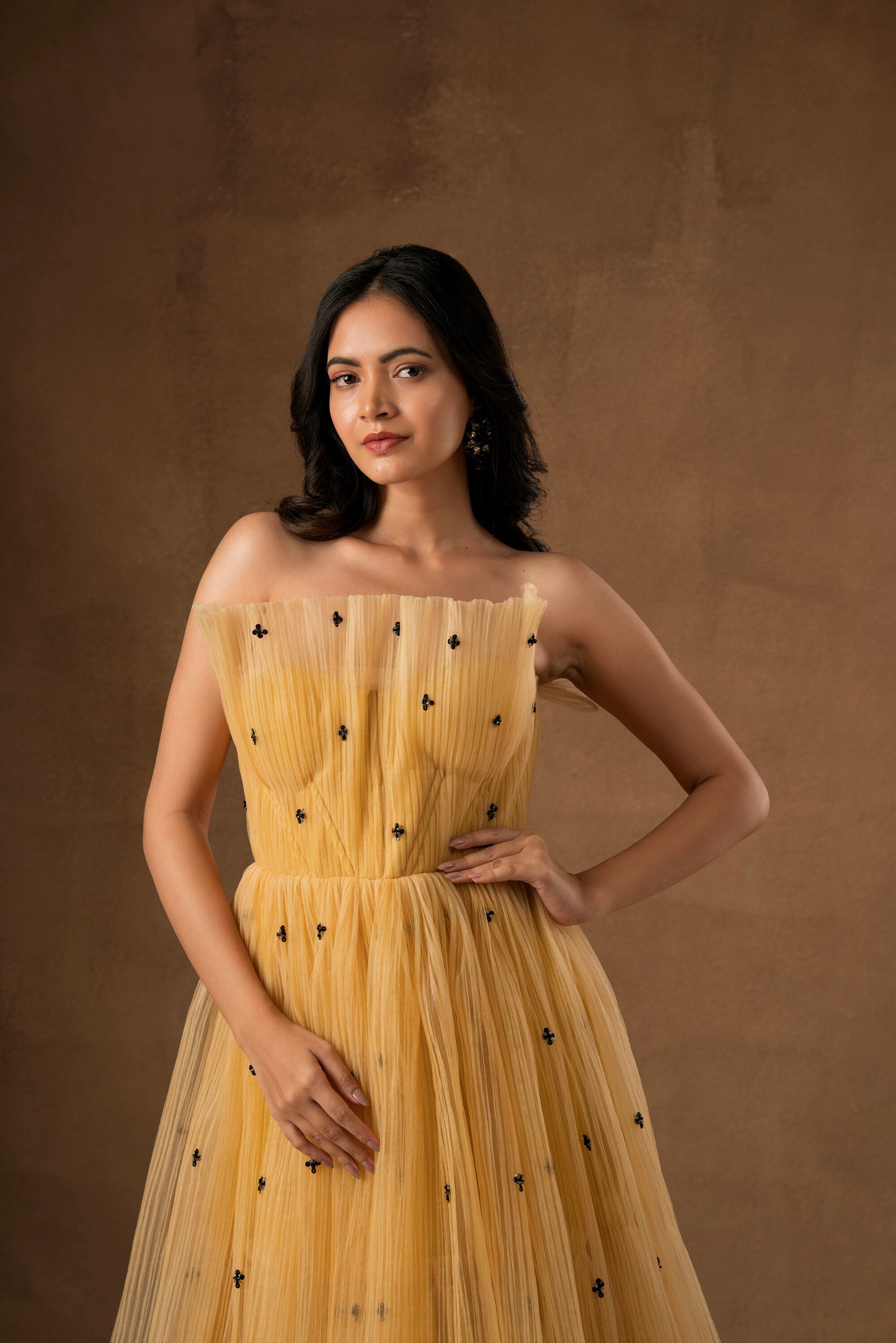Mimosa Bloom Long Dress